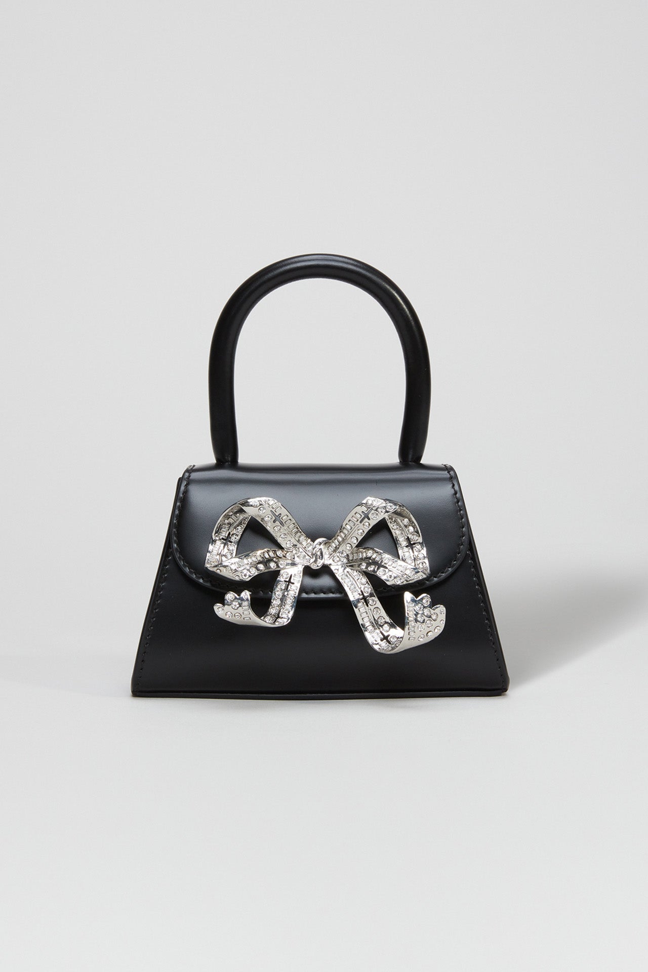 Black Capri SIlver Micro Handbag