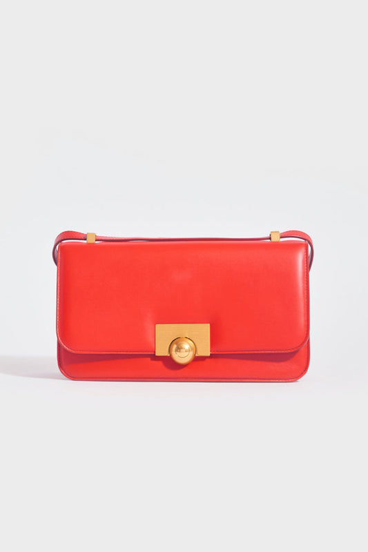 The Classic Mini Leather Shoulder Bag in Red