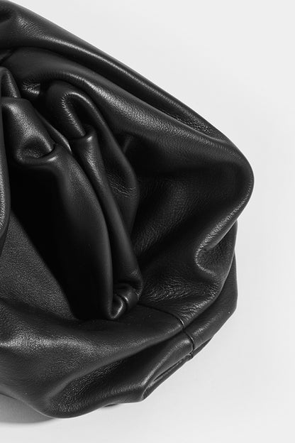 The Pouch Leather Clutch in Black