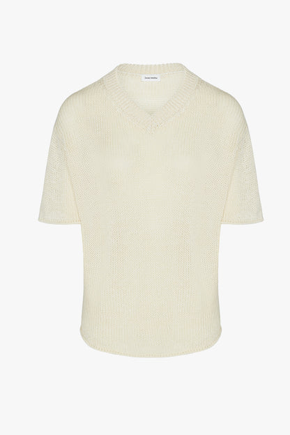 Ecru Charlotte Knitted T Shirt