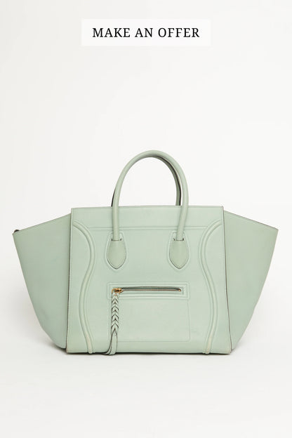 2016 Jade Grained Calfskin Preowned Medium Phantom Bag