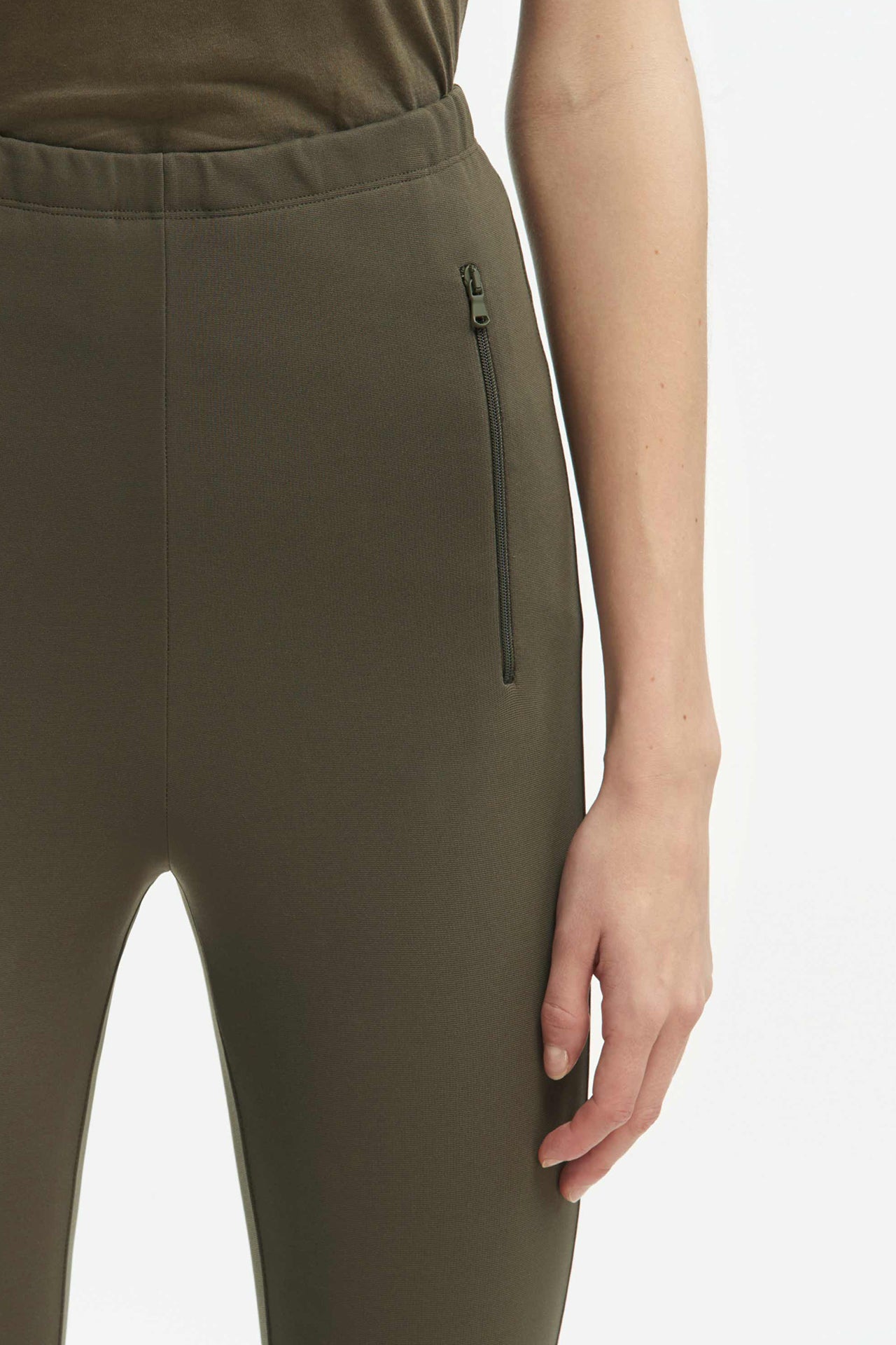 Military Front Zip Legging