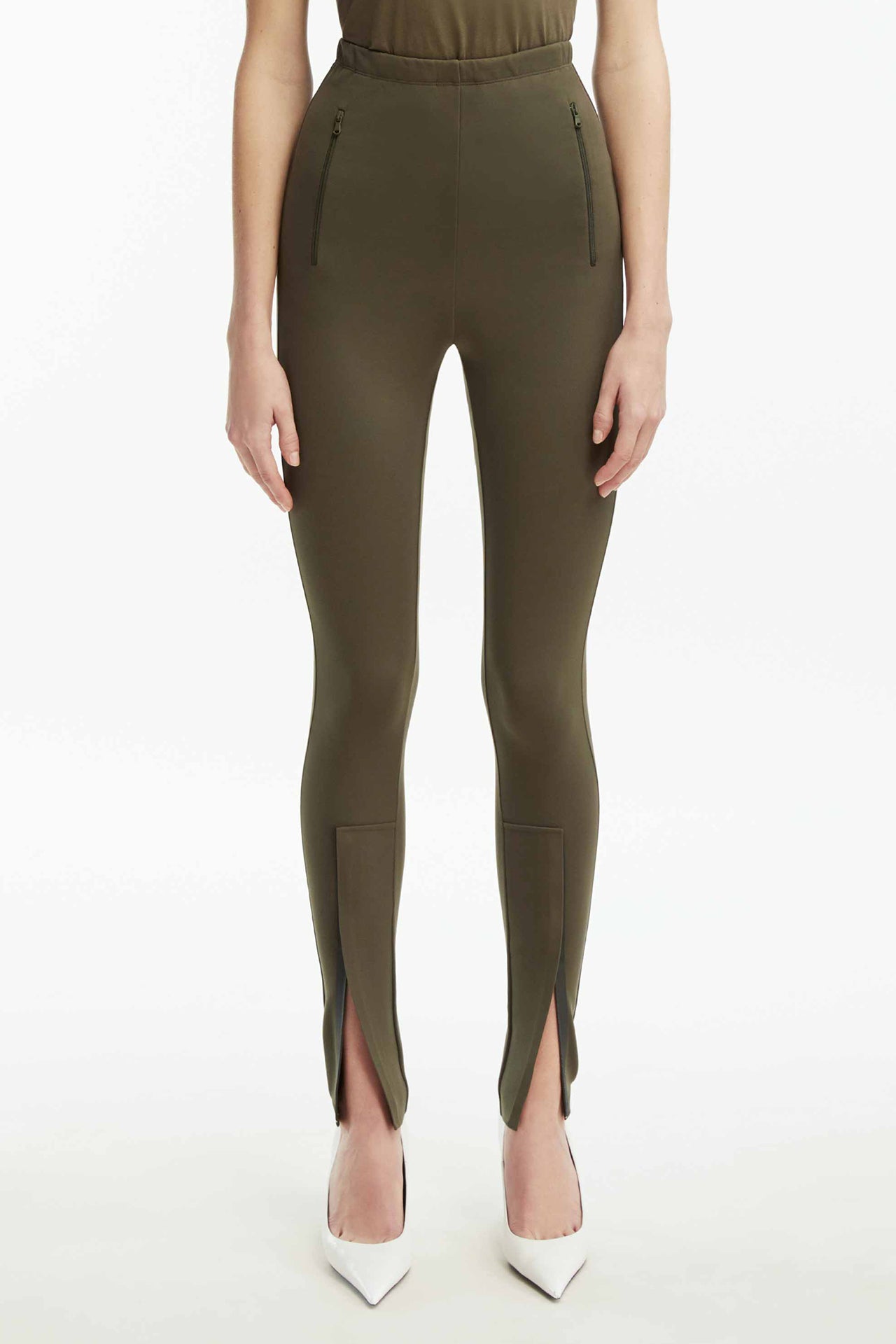 Military Front Zip Legging