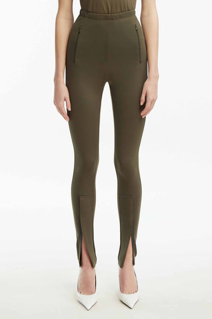 Military Front Zip Legging