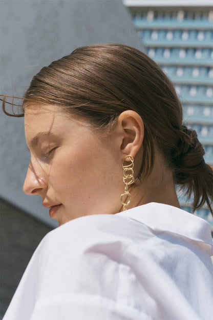 Tumble, Tumble - Gold Vermeil Earrings