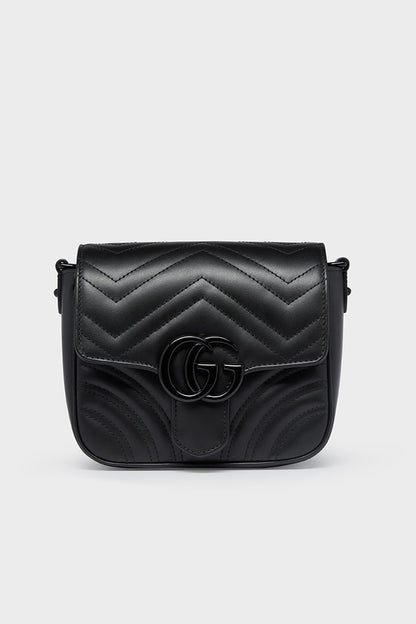 GG Marmont Matelassé Mini Shoulder Bag in Black