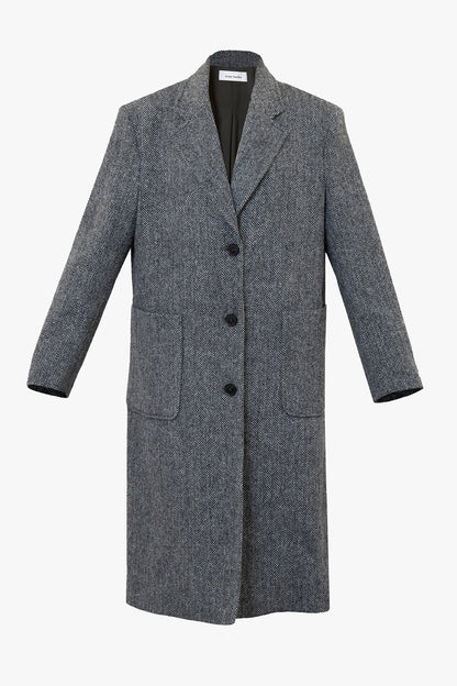 Grey Grandpa Tweed Coat