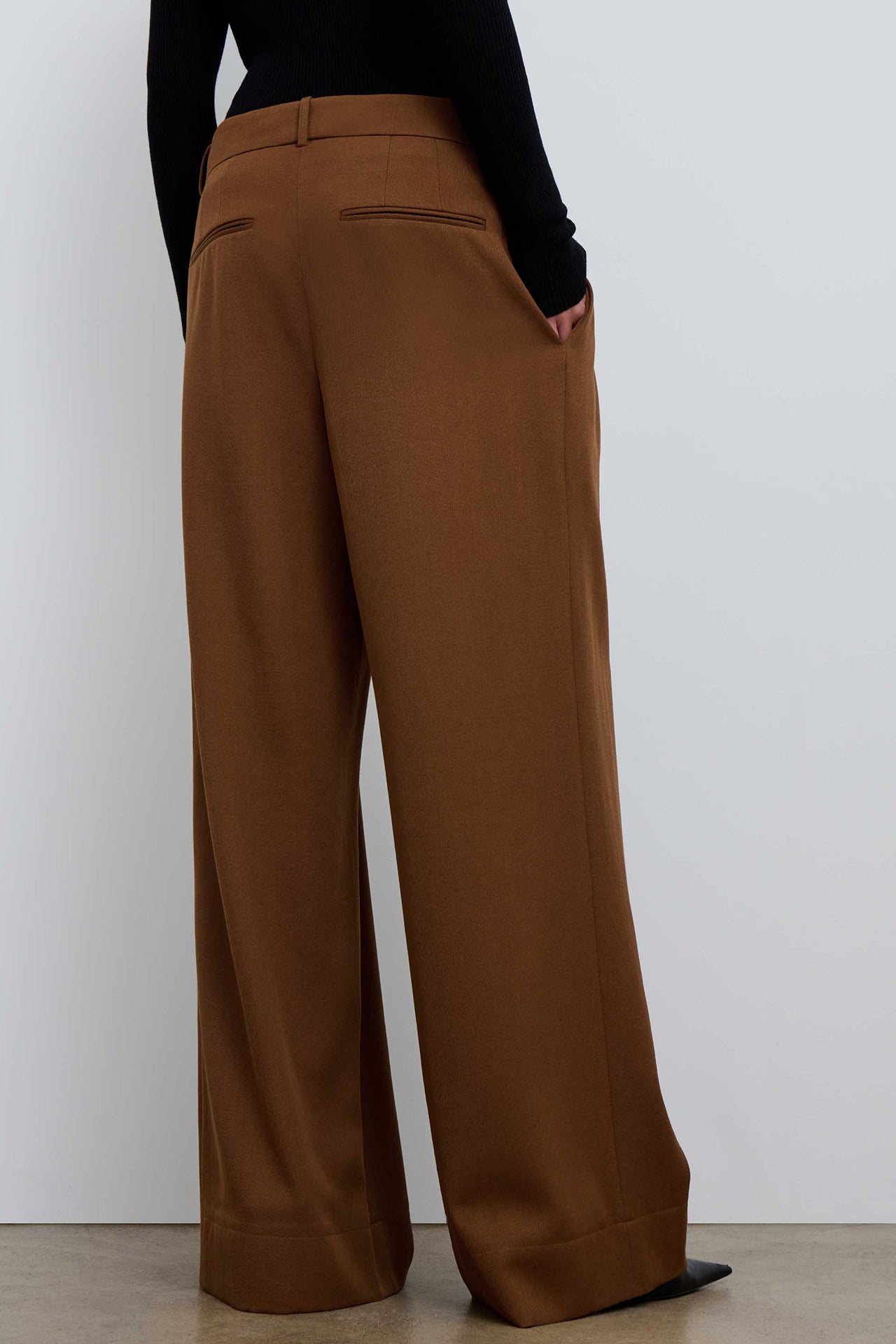 Brown Low Rise Trouser