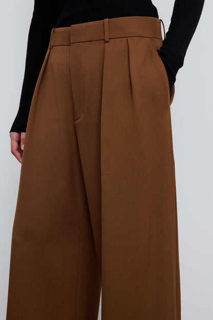 Brown Low Rise Trouser