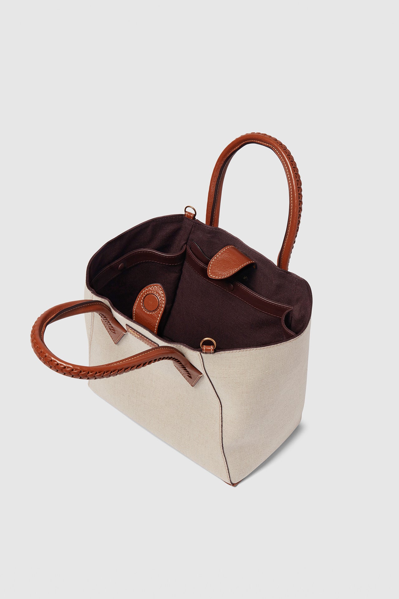 Natural Cognac Perriand Medium Bag