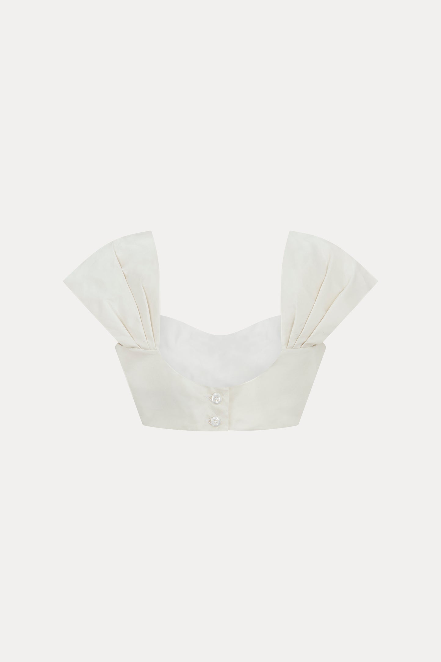 Ivory Bustier Cropped Top