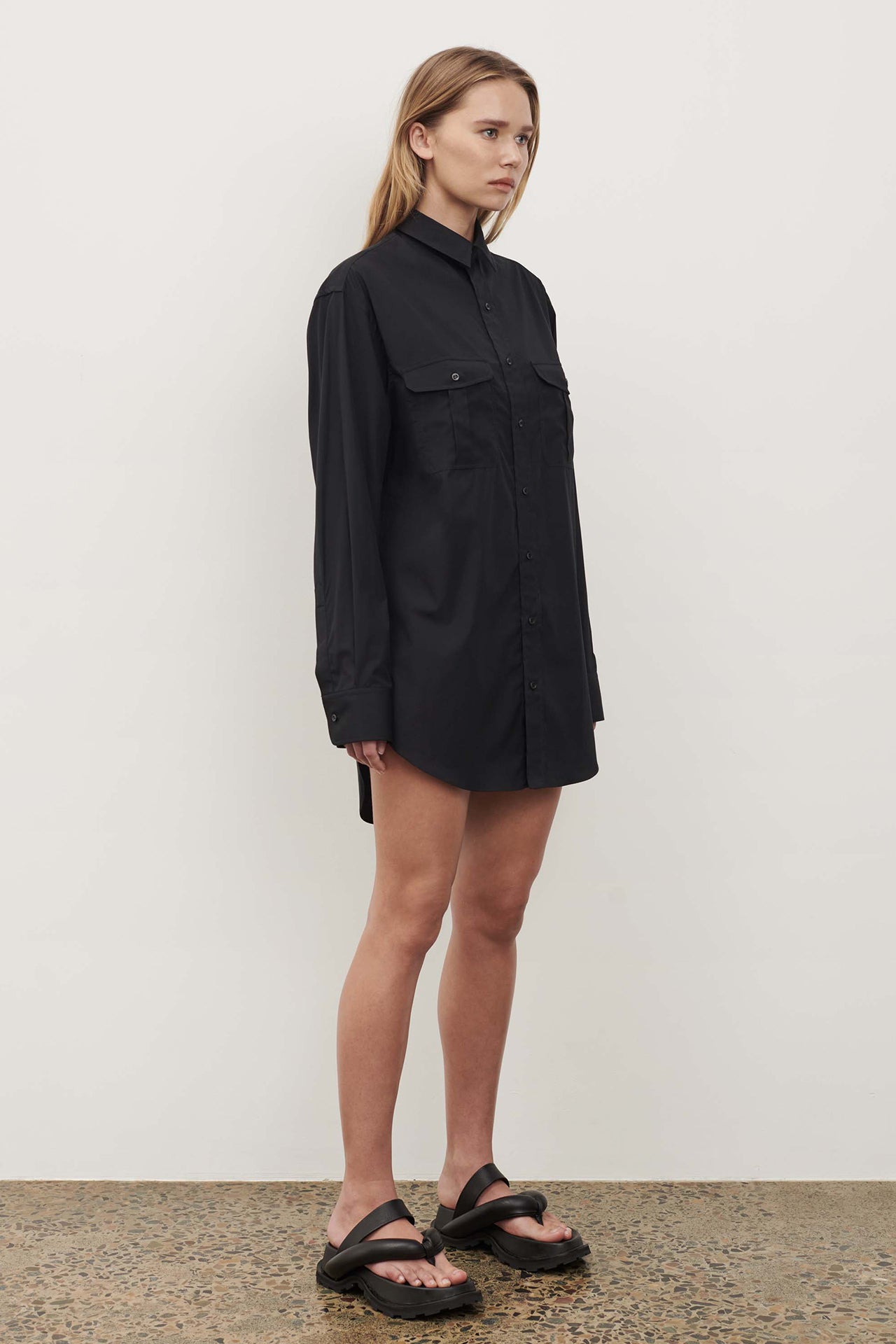 Black Shirt Dress Mini