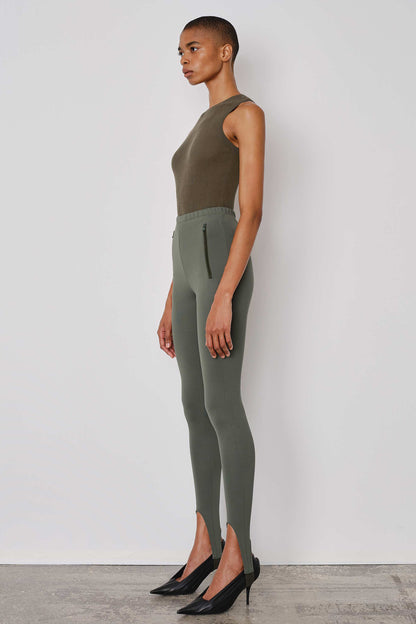 Green Stirrup Legging