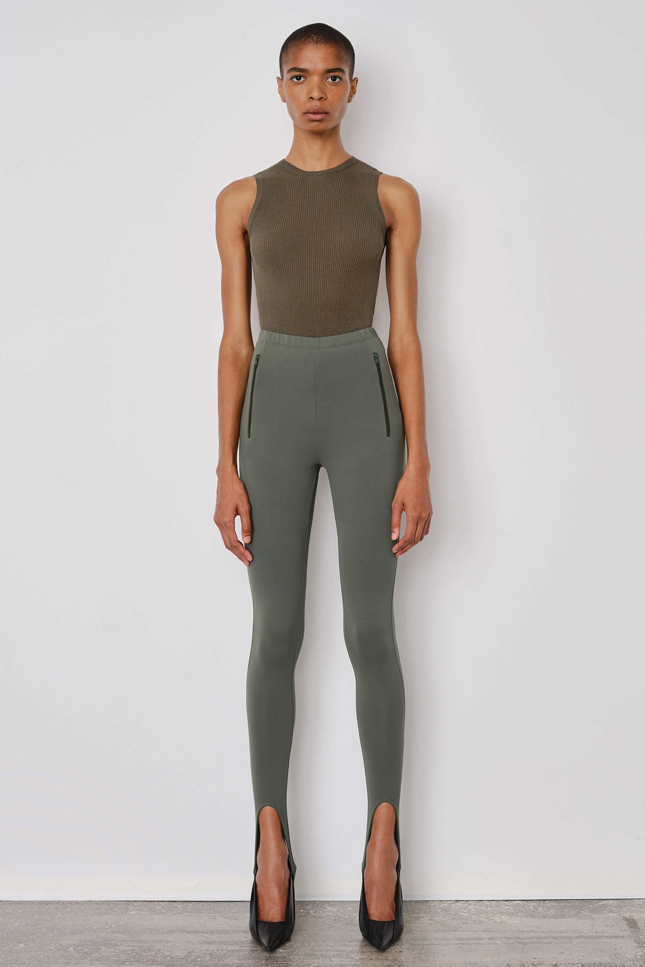 Green Stirrup Legging