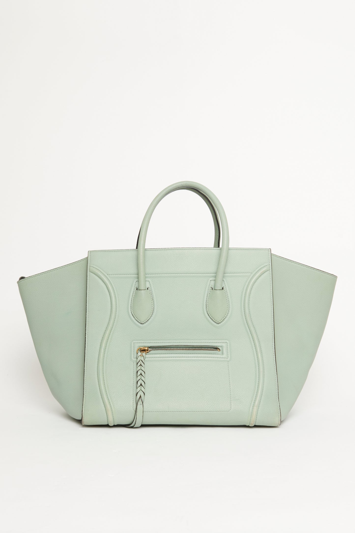 2016 Jade Grained Calfskin Preowned Medium Phantom Bag