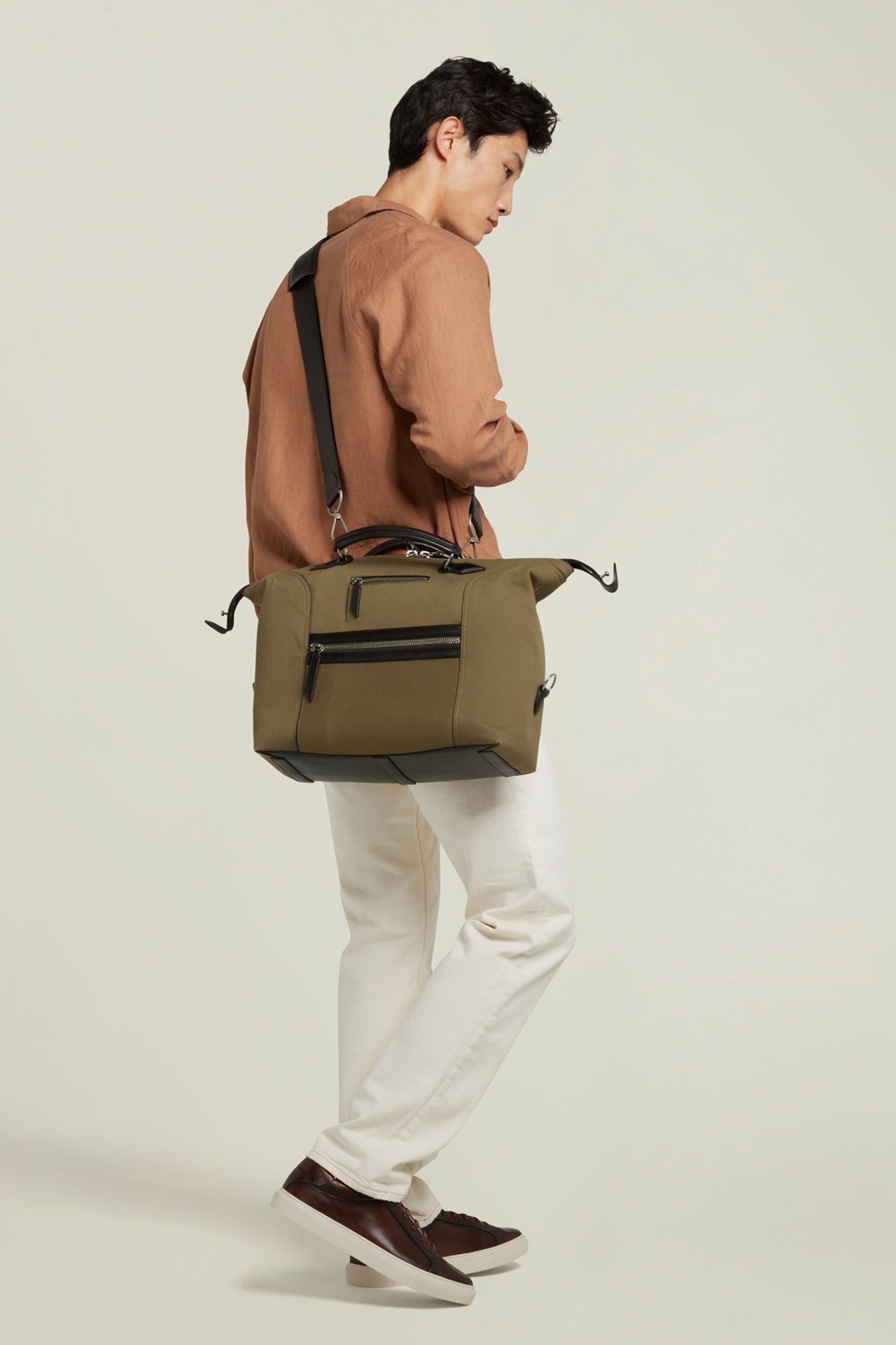 Khaki Cacao Vagabond Messanger Bag