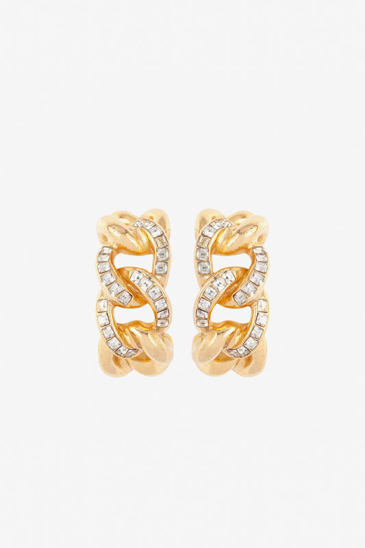 Gold Plated Dior Earring Cuffs