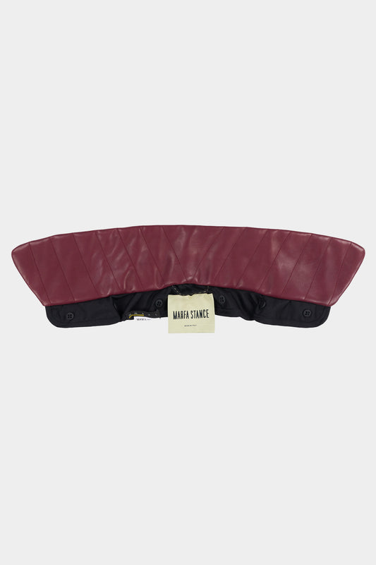 Wine Leather Collar