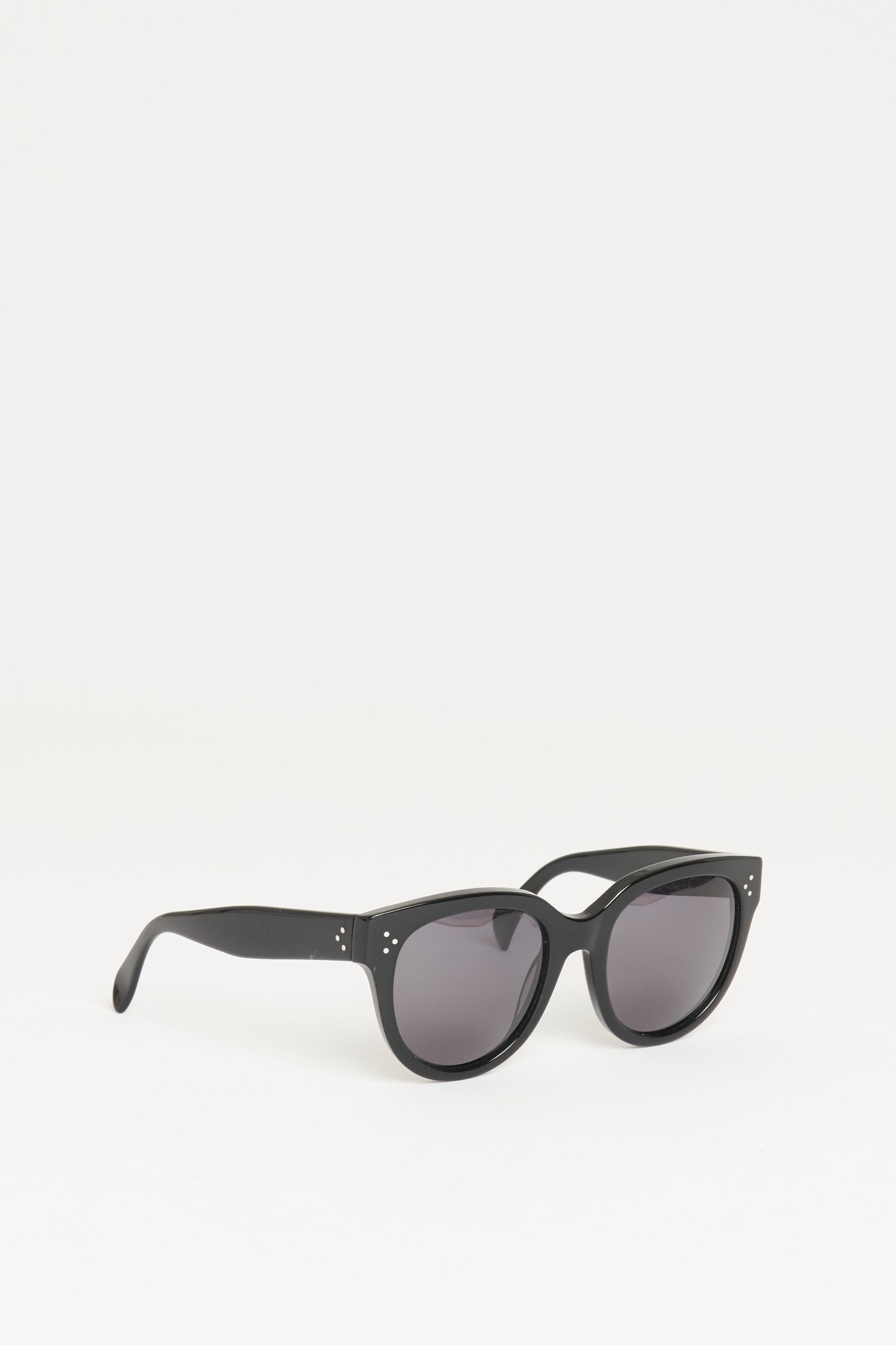 Black Acetate Preowned Audrey Oversized Sunglasses