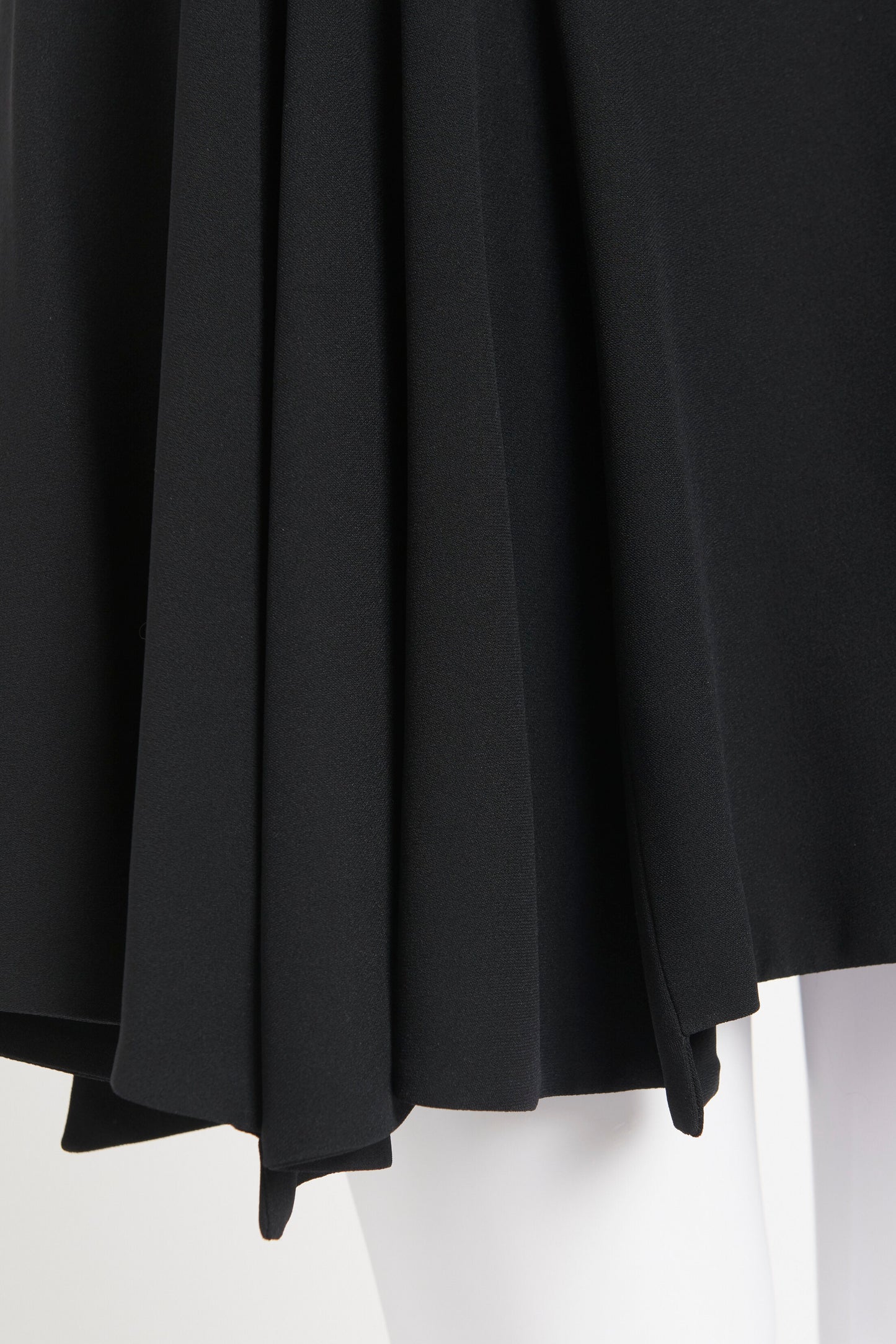 Black Acetate Blend Preowned Skater Dress