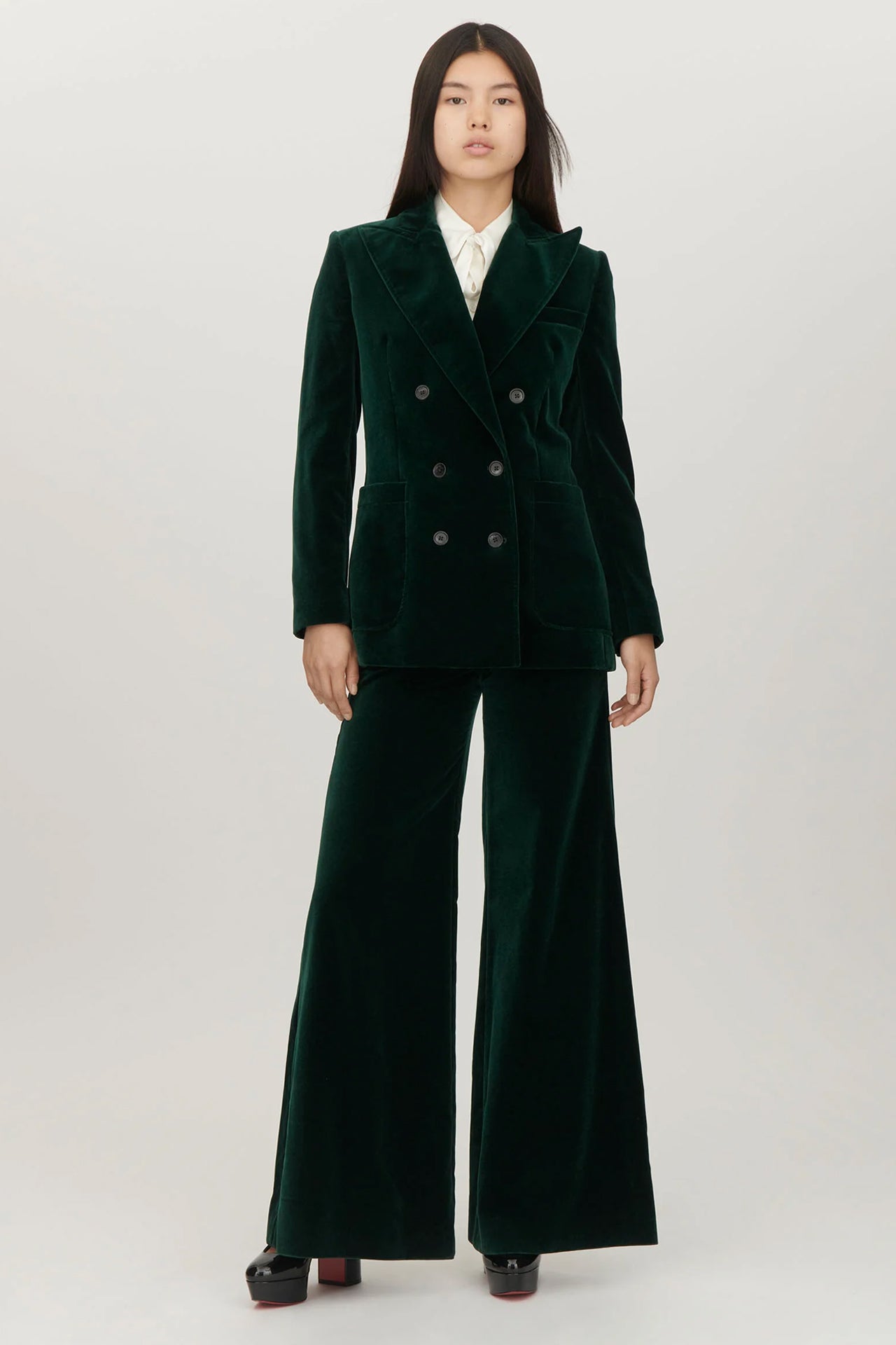 Green Velvet Bianca Trousers