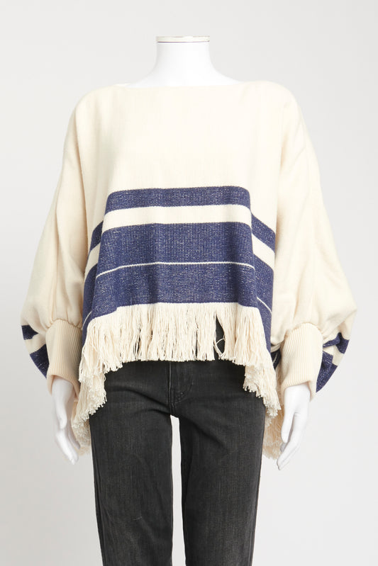 Cream Cotton Blend Preowned Oversized Jumper
