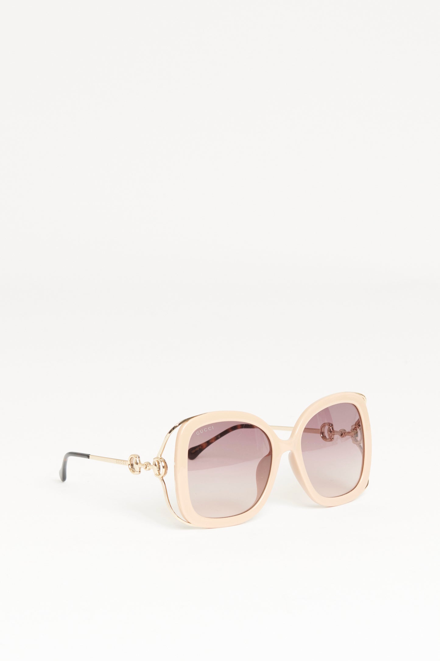 Pink Acetate Preowned Oversized Sunglasses