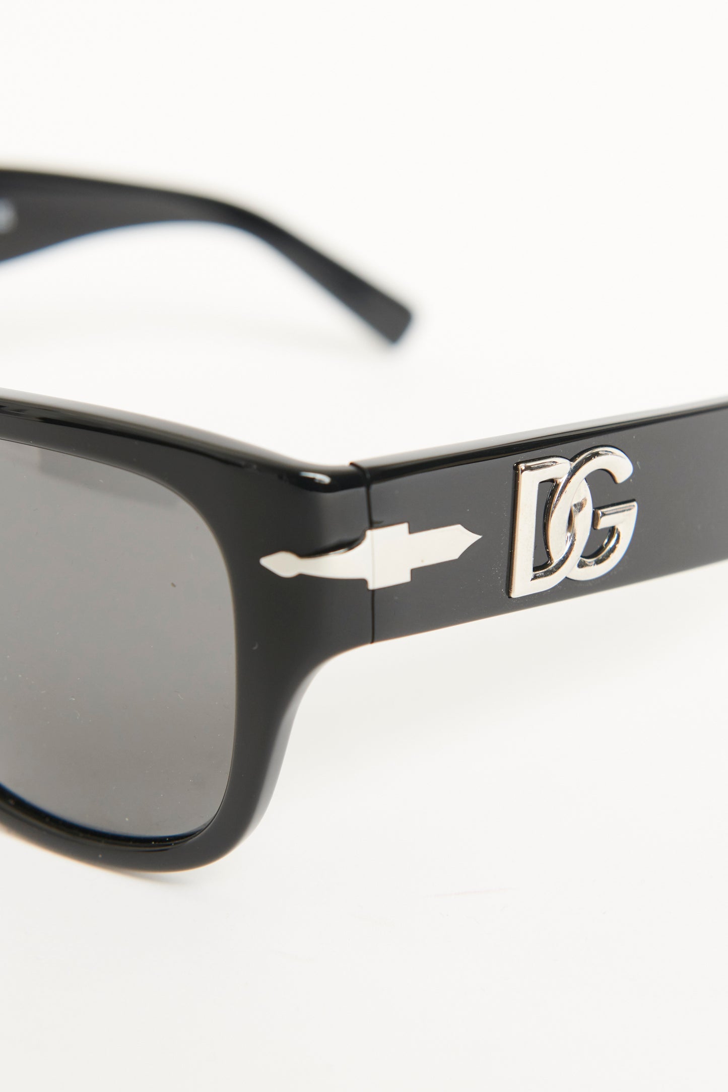 Black Acetate Preowned Oversized Sunglasses