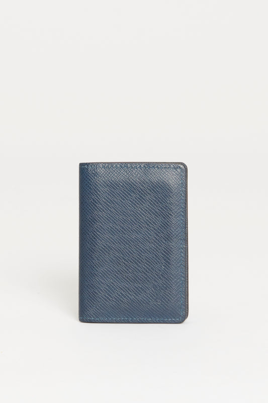 2016 Blue Taïga Leather Preowned Pocket Organizer