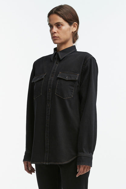 Black Denim Shirt