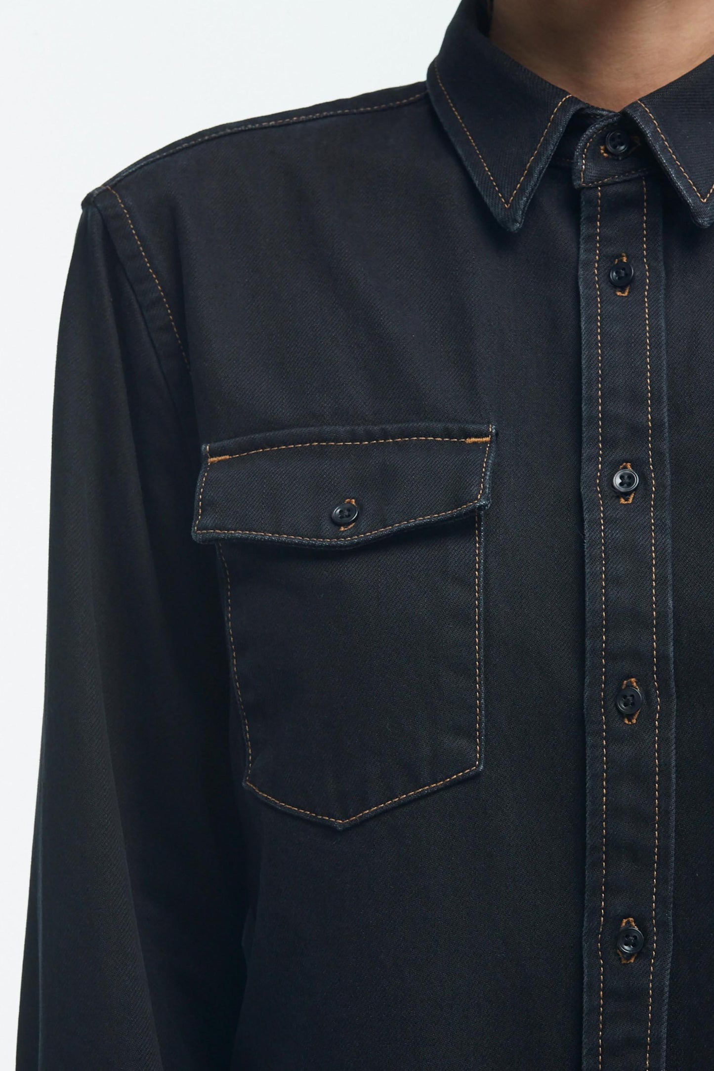 Black Denim Shirt