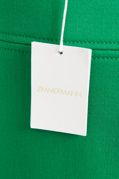 2022 Green Twill Preowned Celestial Pocket Mini Skirt