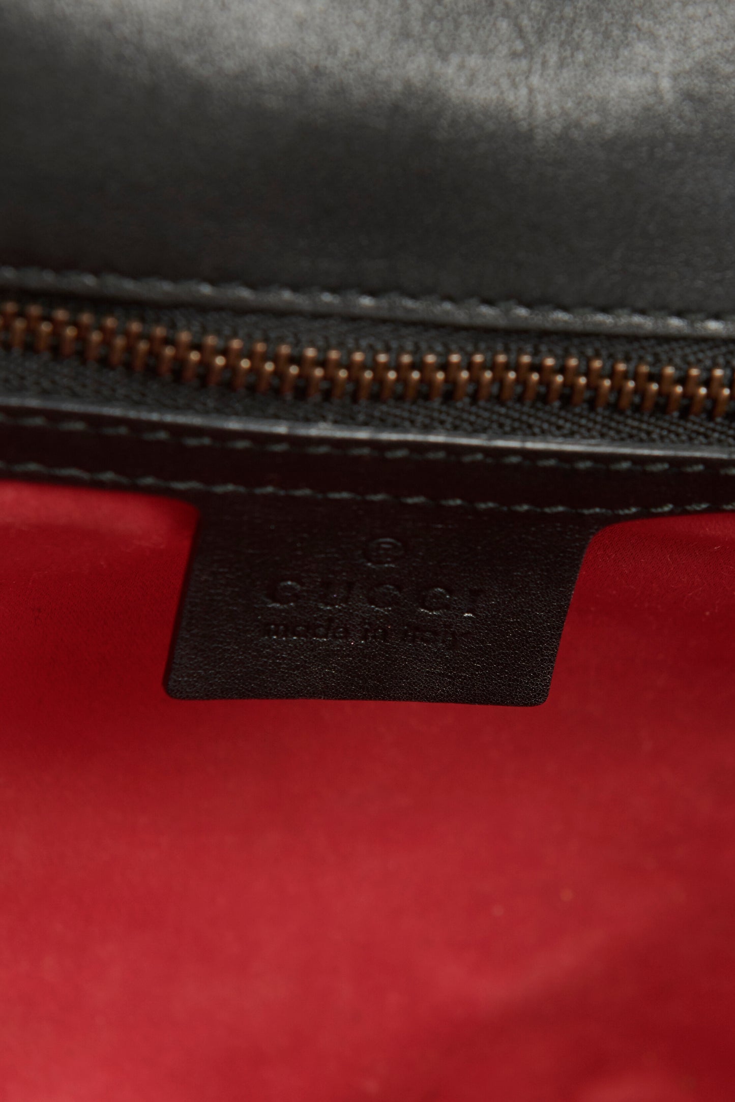 Black Velvet Preowned Marmont Matelassé Embroidered Crossbody Bag
