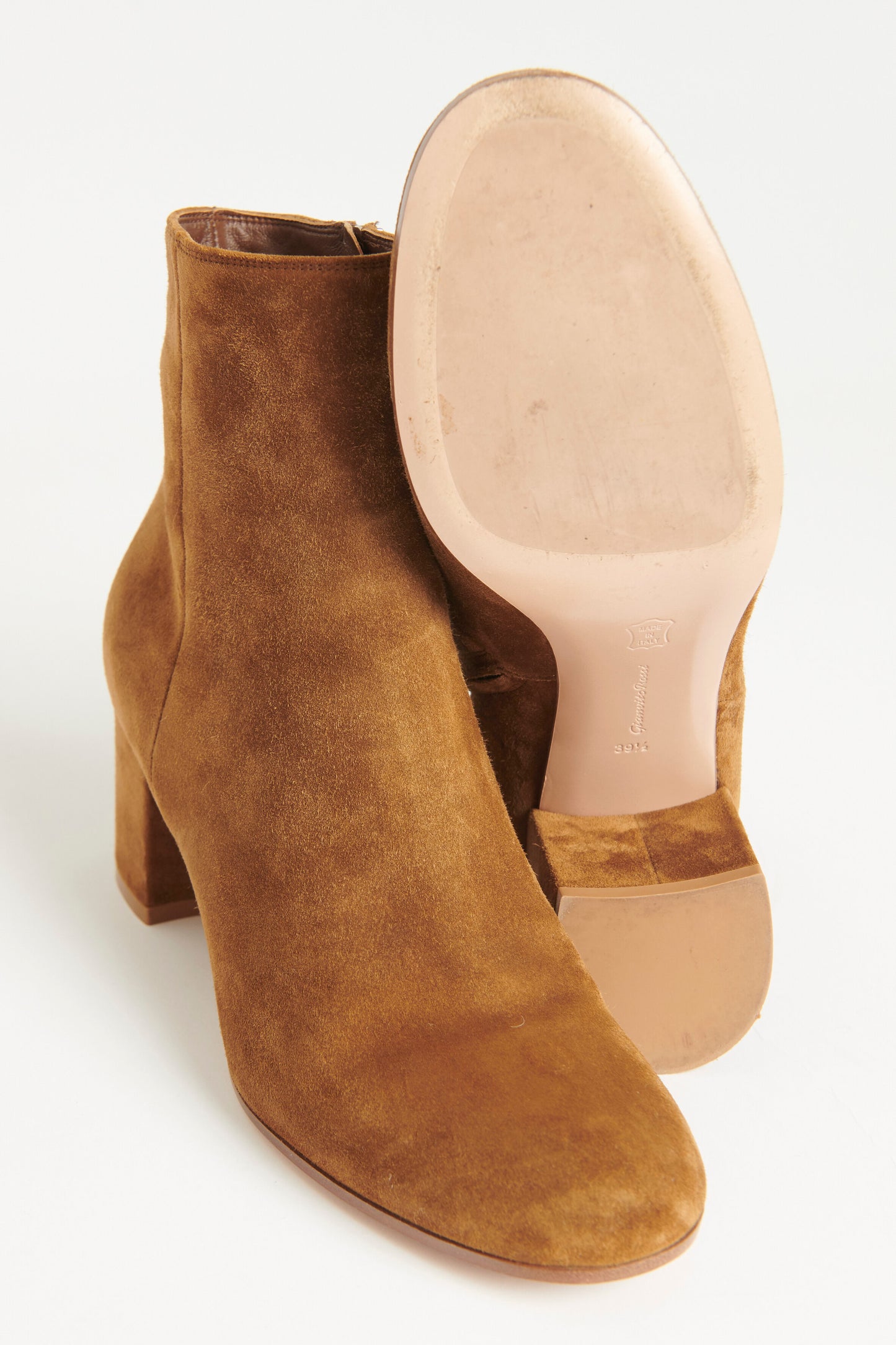 Brown Suede Preowned Margaux Ankle Boots