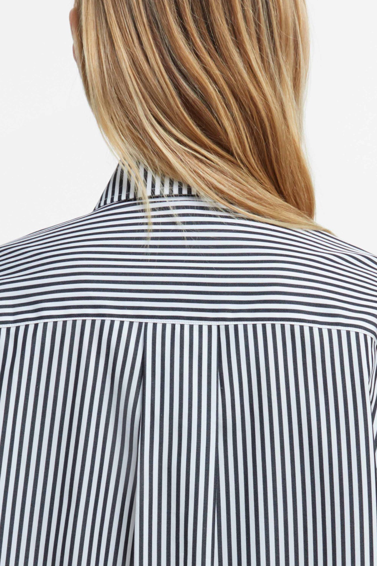 Mid Stripe Black Oversize Shirt