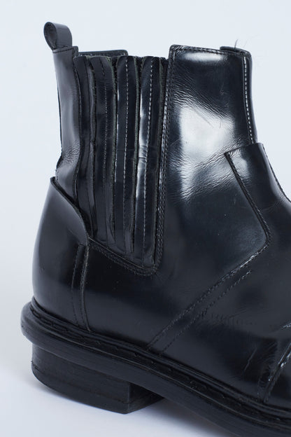 Balenciaga Black Leather Chelsea Boots