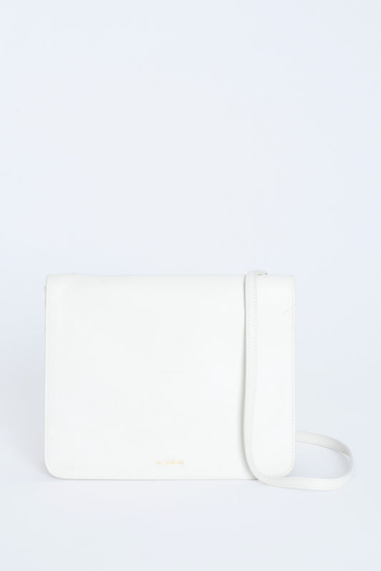 Off-White Leather Preowned Crossbody Bag