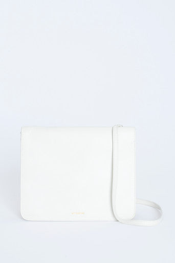 Off-White Leather Preowned Crossbody Bag