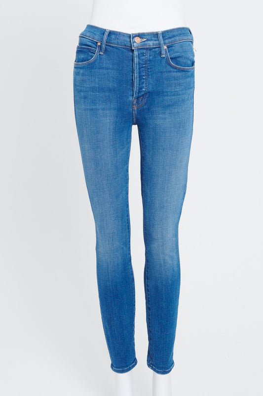Mid-Blue Super Stunner Ankle Grazer Jeans