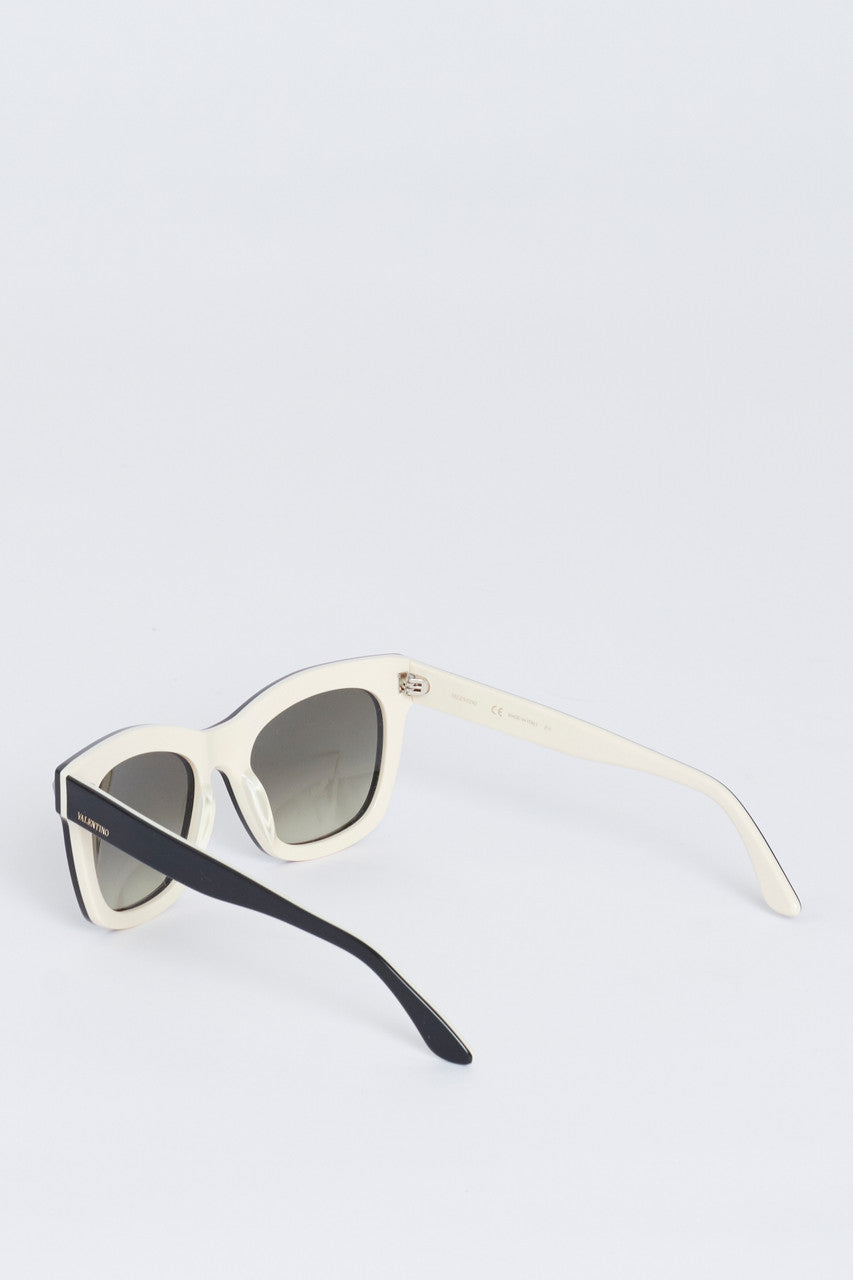 Black Acetate Rockstud Sunglasses
