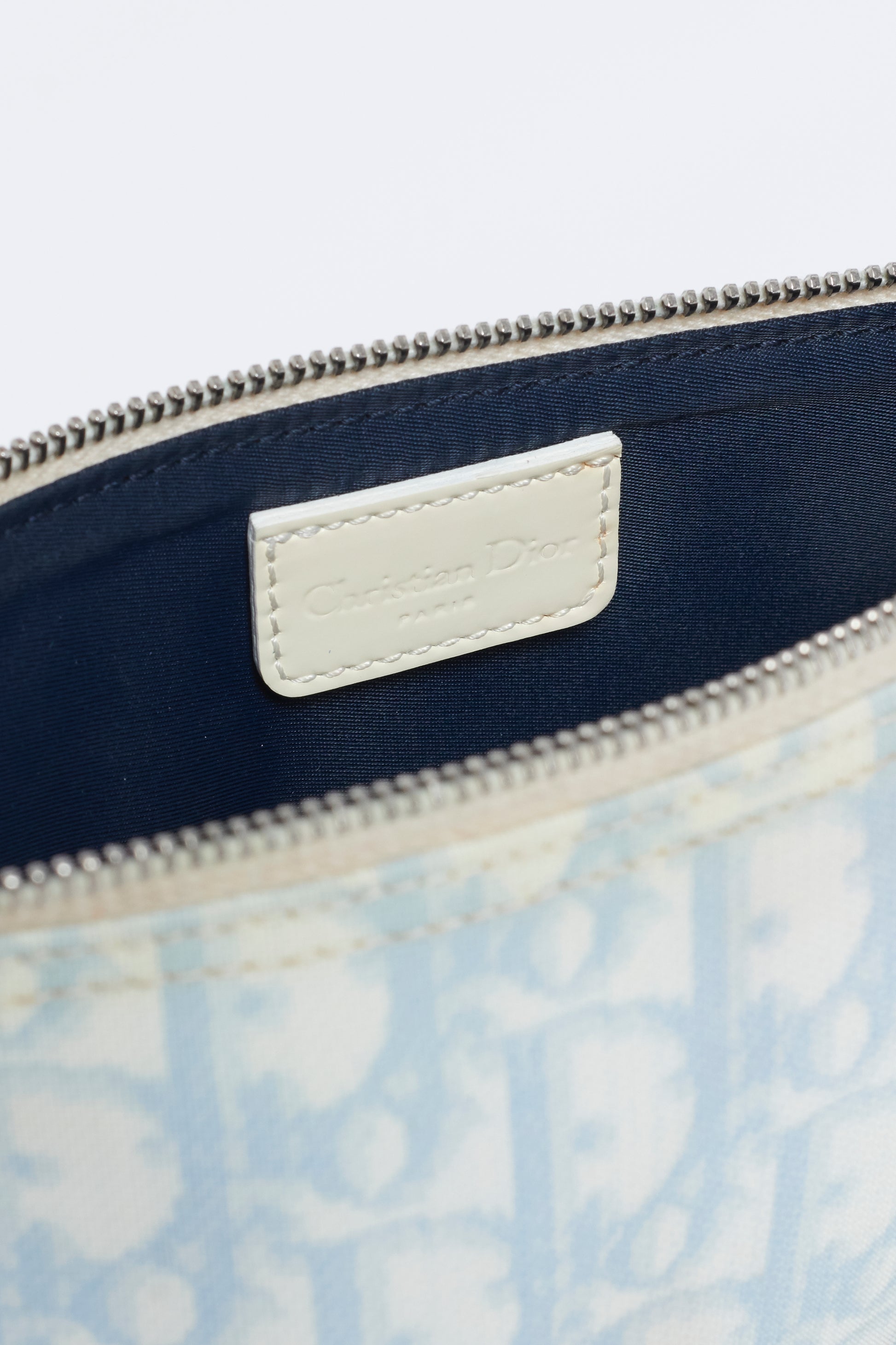 Dior Blue Diorissimo Mini Saddle Pochette Bag - Shop Dior Canada