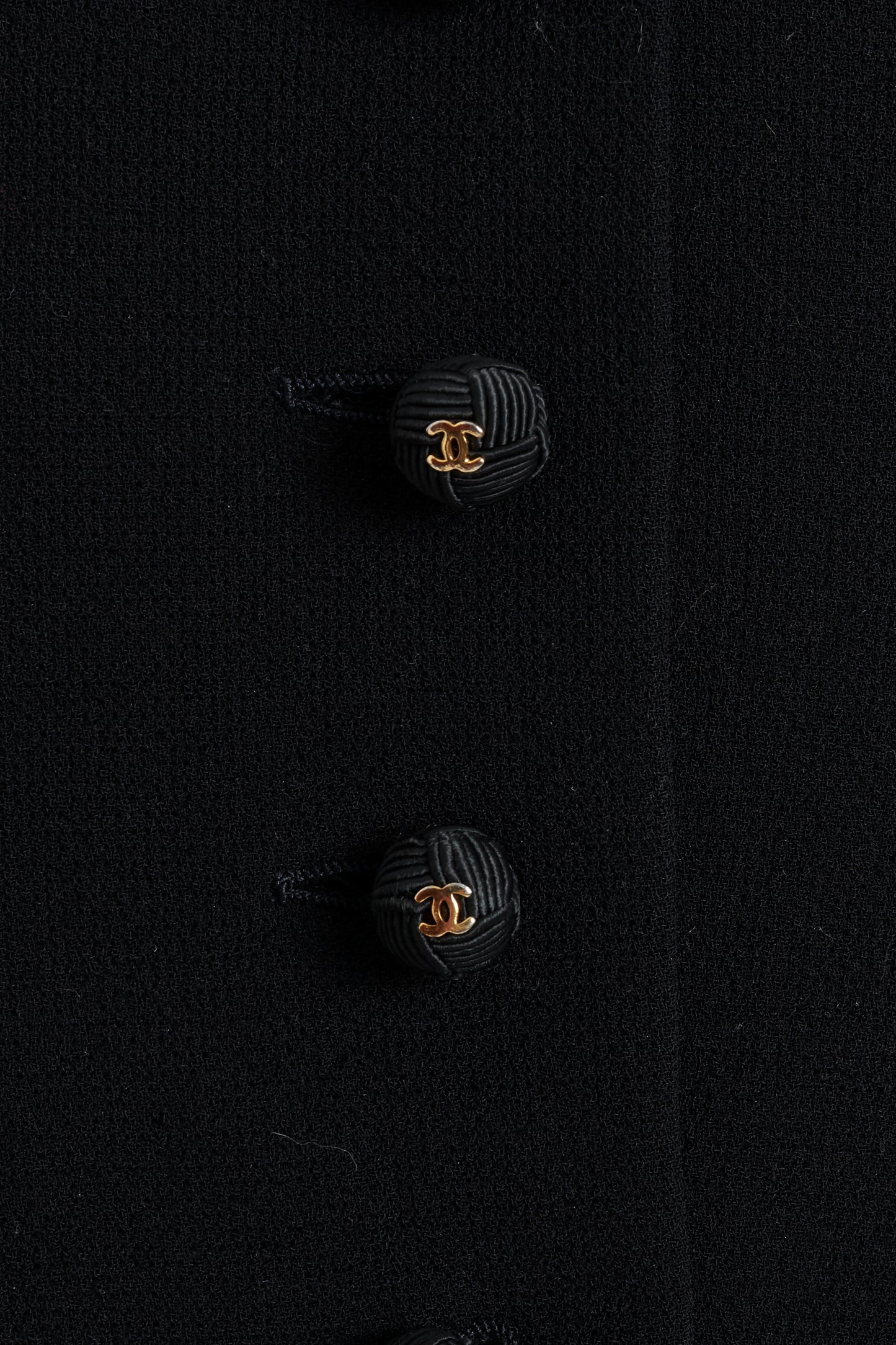 Black Silk Crepe Suit With Chiffon Asymmetric Skirt