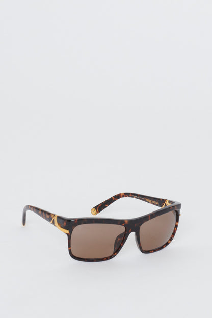 Tortoiseshell Squared Frame Sunglasses