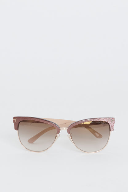 Pink Fany Gradient Lens Sunglasses