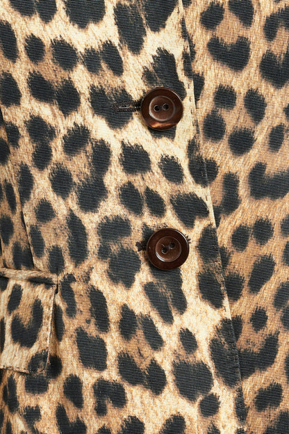 Leopard Print Long Sleeve Jacket