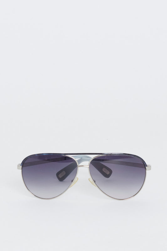 Blue Ombré Aviator Sunglasses