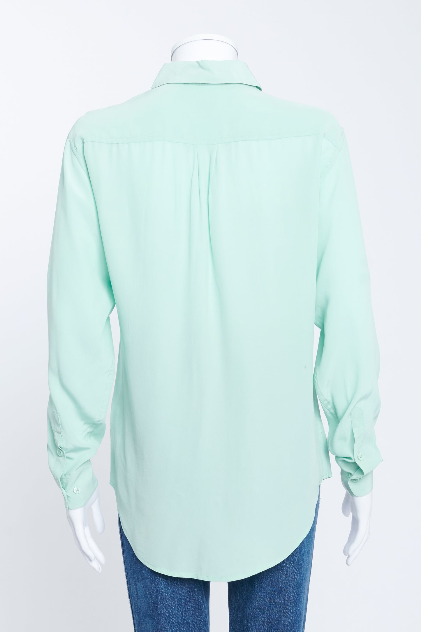 Mint Green Silk Shirt