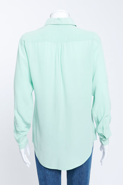 Mint Green Silk Shirt