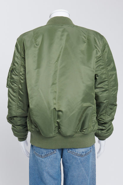 Army Green Reversible Bomber Jacket