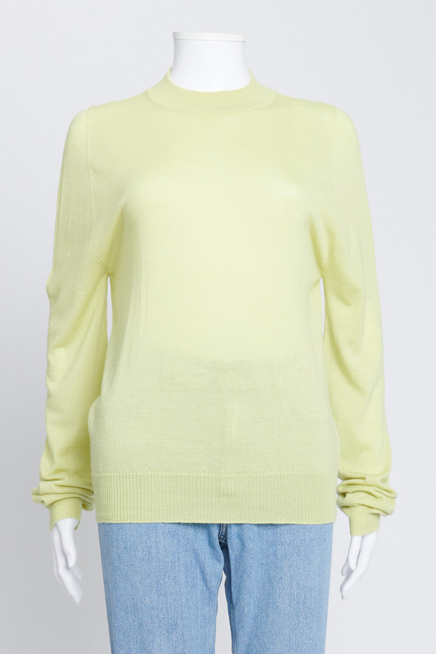 Lime Green Wool Sweater